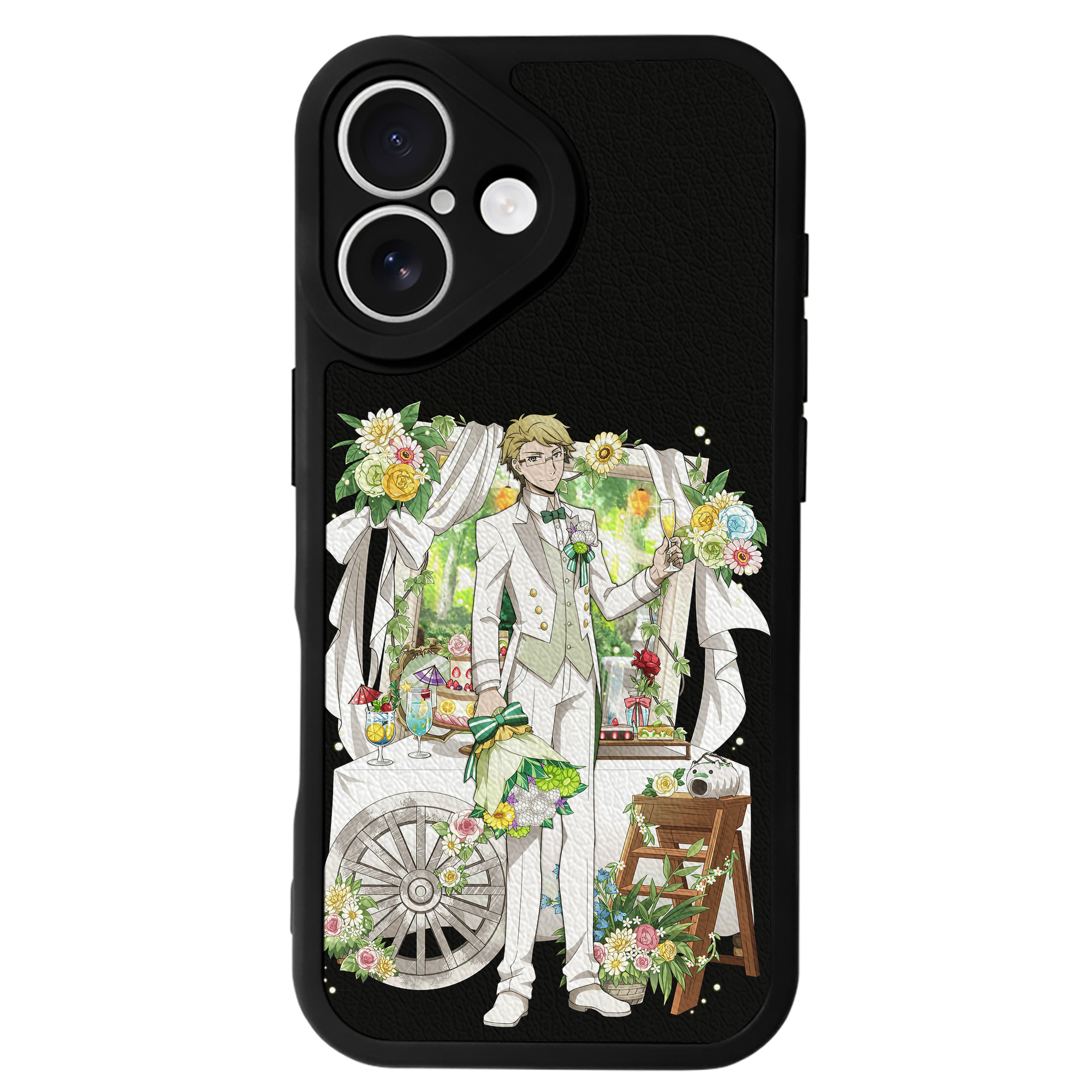 （画像用） 文豪ストレイドッグス Bungo Stray Dogs 【iPhone 16シリーズ対応】シリコンスマホケース（レザー調） 材質：シリコン